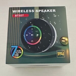 BTS07 Wireless Speaker - Black with LED Display